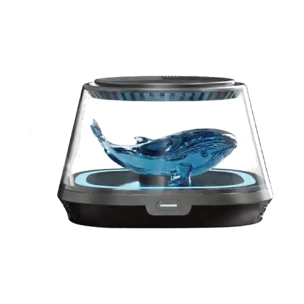icuktaa Whaley car air companion in Dark Blue — visible water purification with bubbles