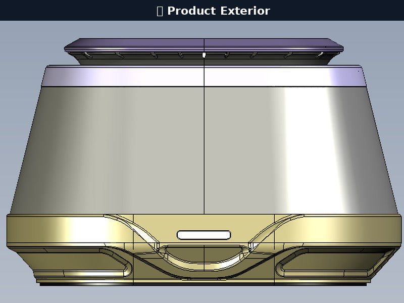 icuktaa product exterior view — clean design, whale water chamber with blue glow