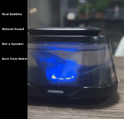 icuktaa white noise — real water bubble white noise, animated GIF