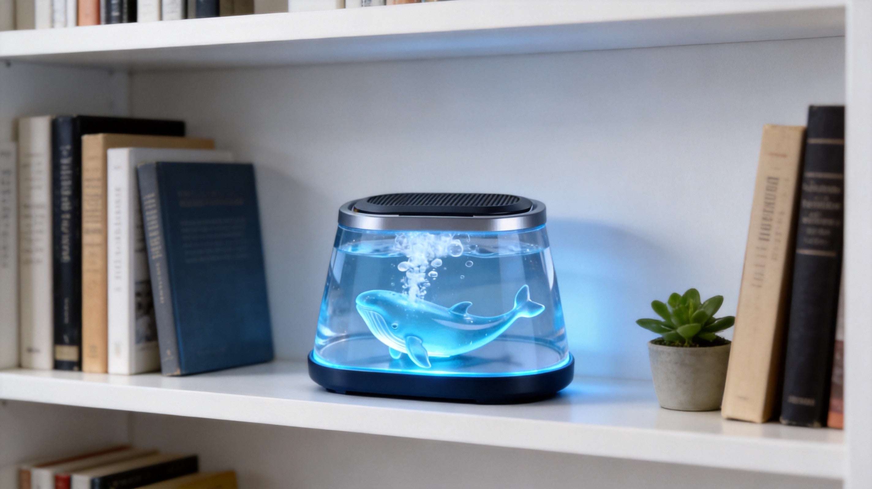 icuktaa on bookshelf with smart detection active