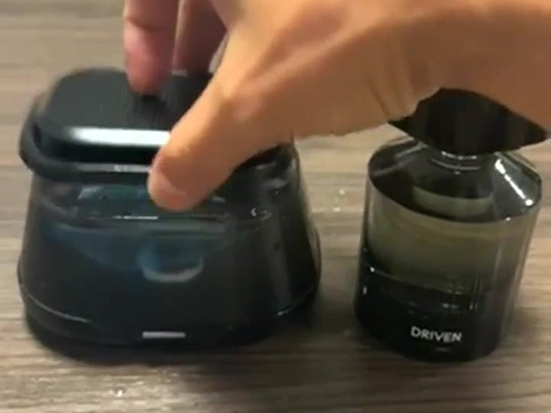 icuktaa Mode 1 perfume into water — add 10 drops of perfume directly into water chamber, scent diffuses through bubbles, world's first perfume diffuser method