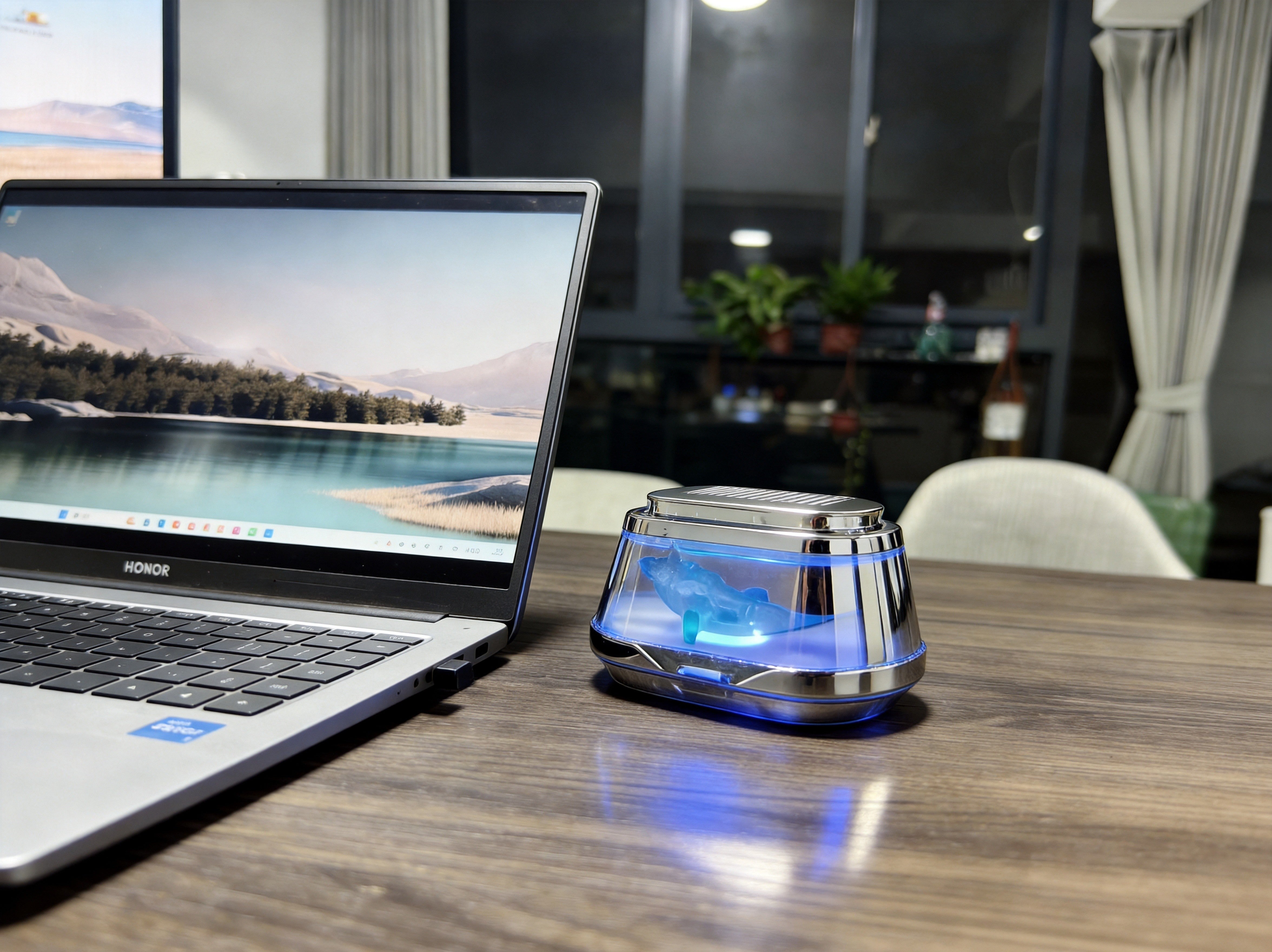icuktaa on a desk — air care and mood companion